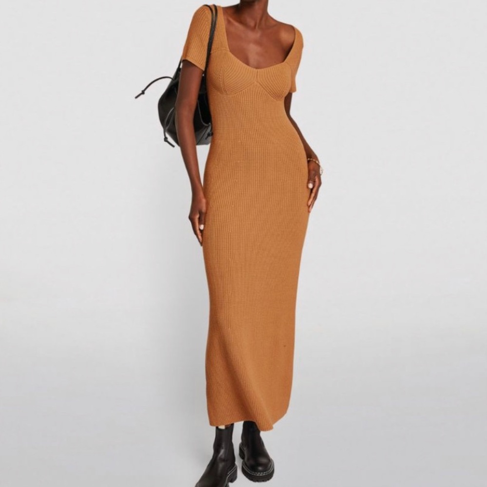 STAUD Knit Camden Maxi Dress Size S